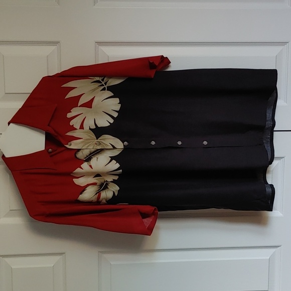 Oxide Sport Men'S US L Tropical Shirt in Red, Black and White - Picture 1 of 7